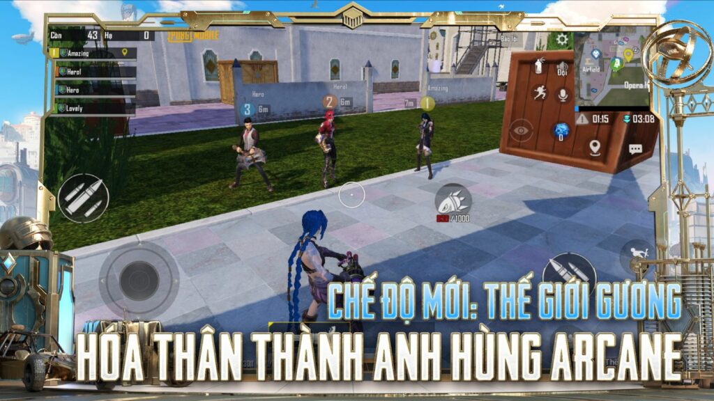 PUBG Mobile: Hướng dẫn tham gia chế độ mới 'Thế giới gương' và làm quen với dàn nhân vật từ LMHT - Arcane