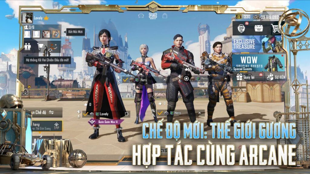 PUBG Mobile: Hướng dẫn tham gia chế độ mới 'Thế giới gương' và làm quen với dàn nhân vật từ LMHT - Arcane