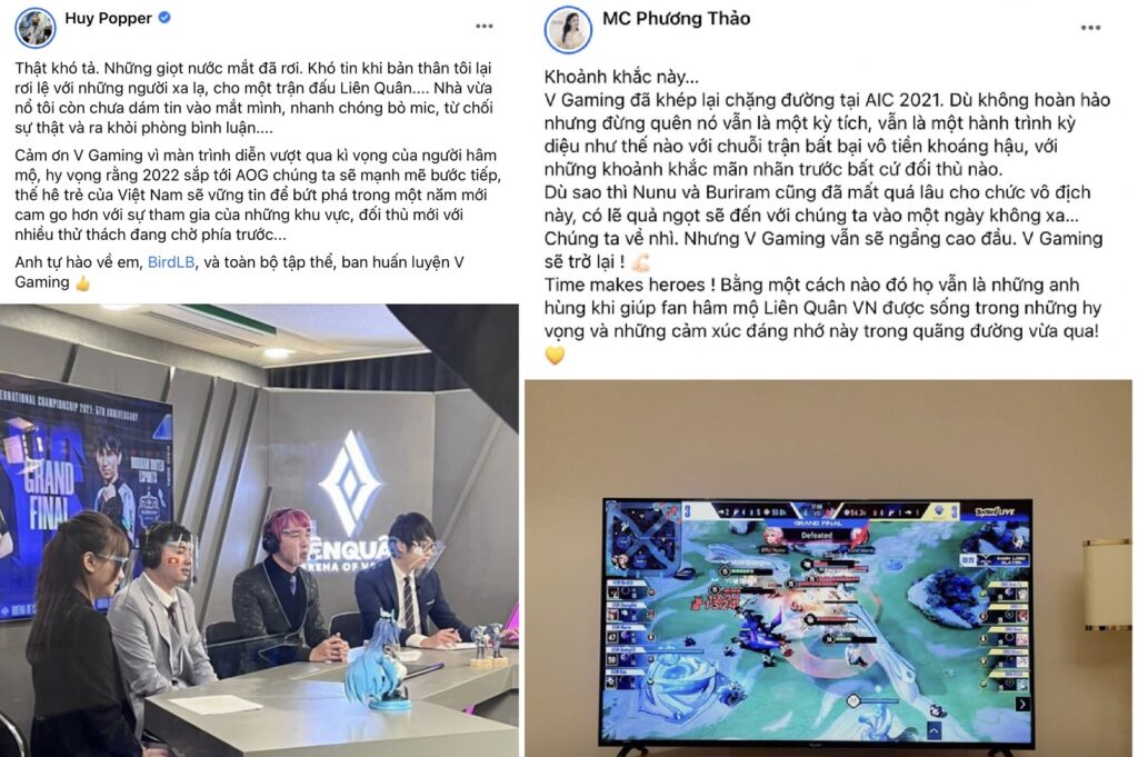 Liên Quân Mobile: V Gaming và hành trình đầy tự hào tại AIC 2021