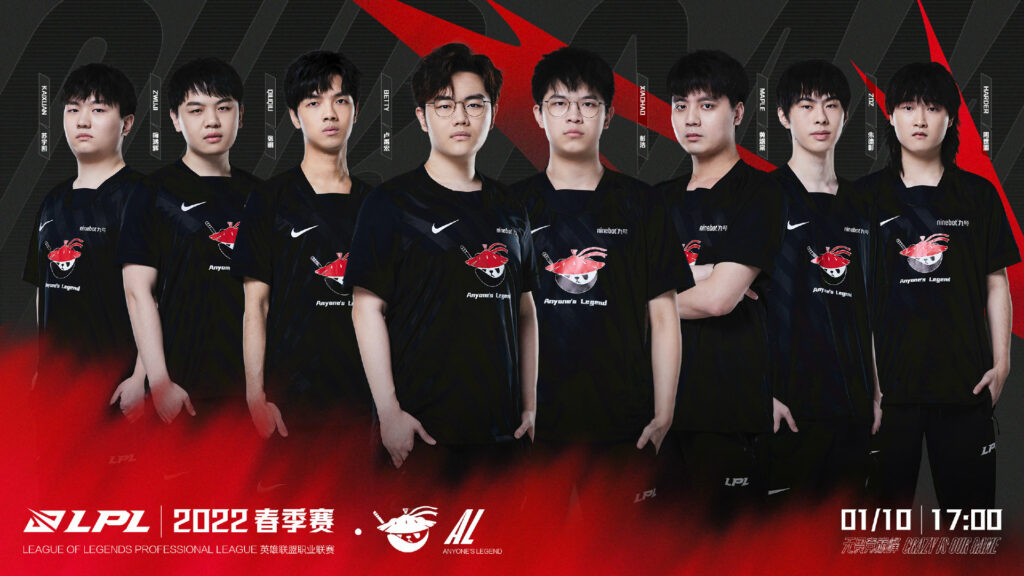 LMHT: Đội hình chính thức của các đội tuyển LPL cho mùa giải 2022