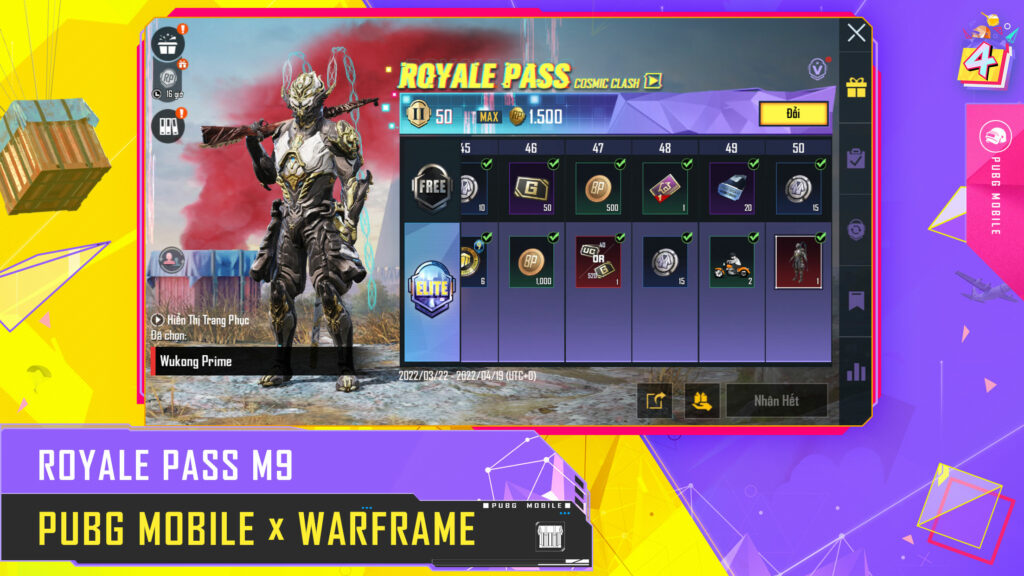 PUBG Mobile: Chi tiết bản cập nhật 1.9 với những thông tin cực kì thú vị Mùa giải Royale Pass Month 9: Cosmic Clash của PUBG Mobile