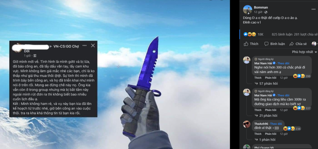Biến căng: Thanh niên đi bán đồ ảo trong CSGO, kết quả bị scam tận 350 triệu đồng