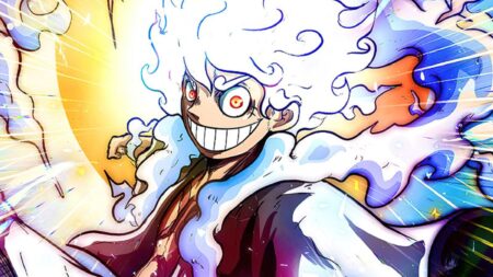 One Piece Gear 5: Khám phá Gear 5 trong One Piece - một dạng nâng cấp mới của Luffy để giúp anh ta chiến đấu mạnh mẽ hơn trong các trận đánh với kẻ thù. Tình tiết đầy kịch tính và bất ngờ sẽ khiến bạn không thể rời mắt khỏi hình ảnh này.