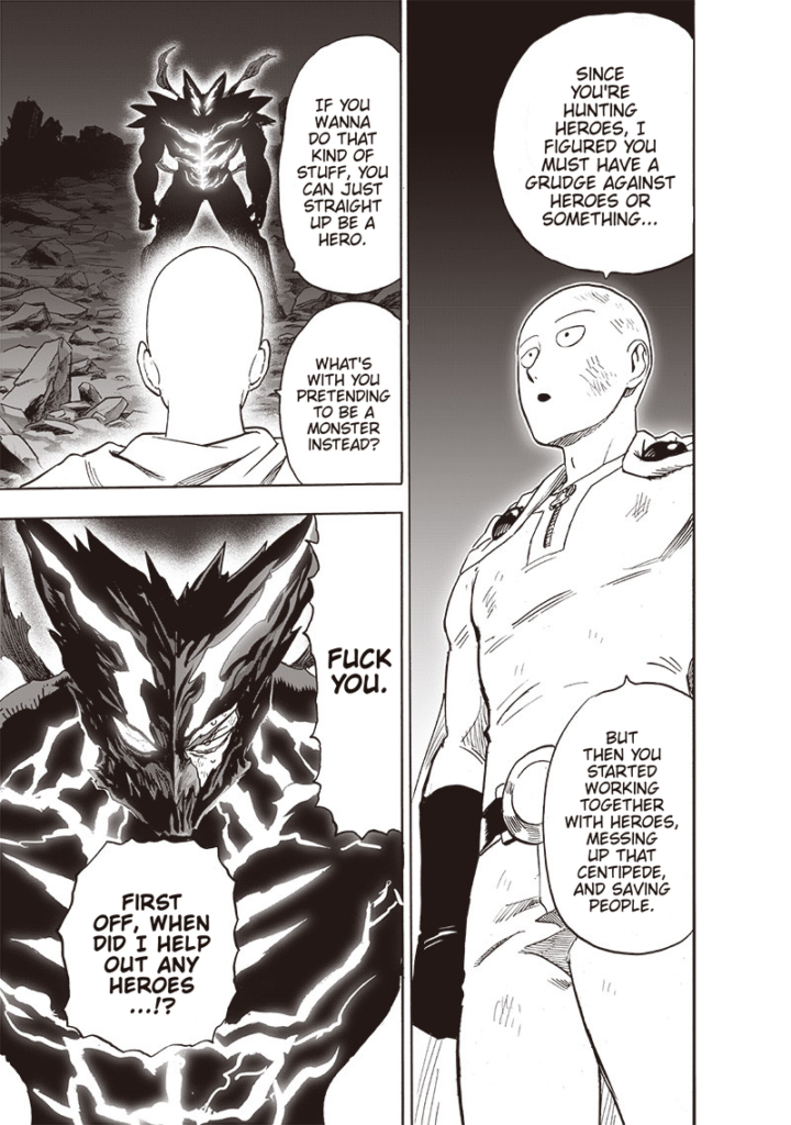 OPM chap 210: Saitama cảm nhận được 'cái tốt' sâu bên trong 'cái ác tuyệt đối'