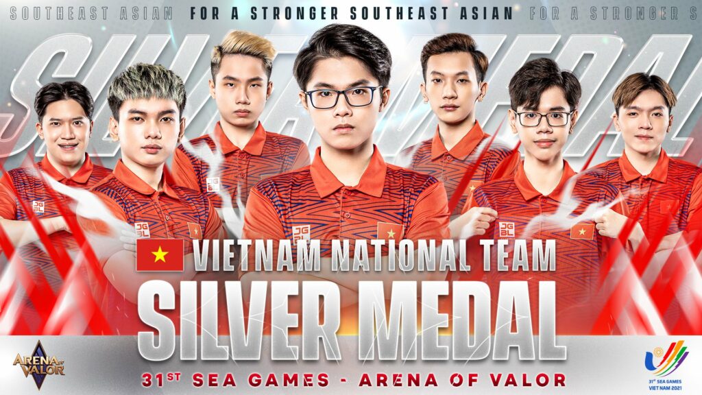 Việt Nam nhận huy chương bạc tại SEA Games 31 bộ môn Liên Quân Mobile