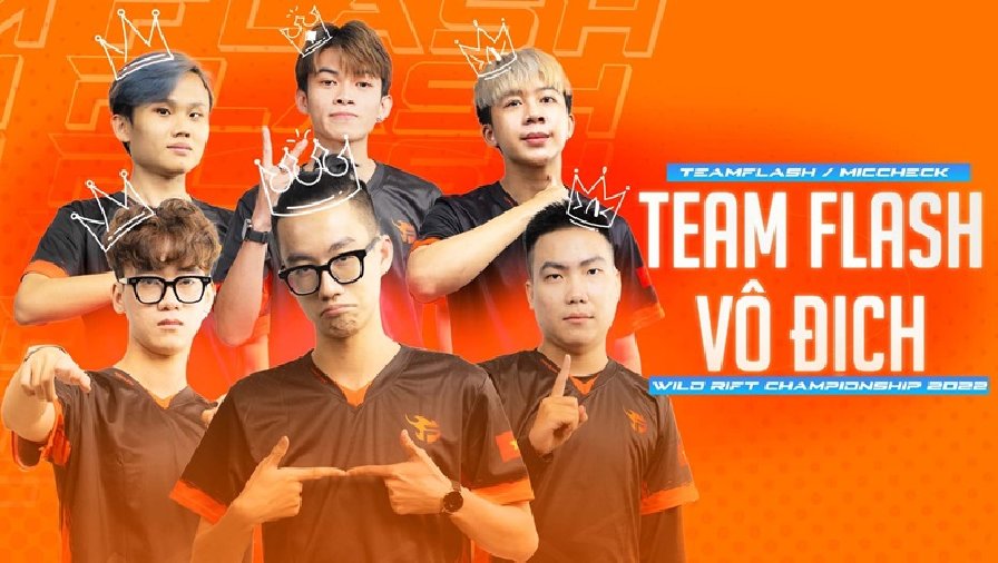 Team Flash chính thức trở thành nhà vô địch WCS Finals 2022 sau chiến thắng đậm trước Flash Wovles