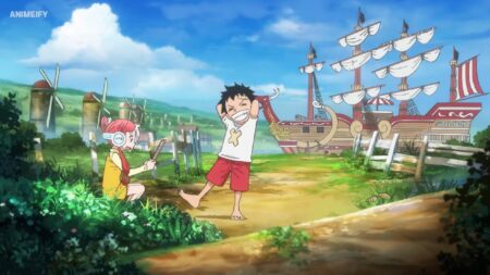 One Piece Movie RED - One Piece Movie RED là một trong những bộ phim hoạt hình được yêu thích nhất trong loạt phim One Piece. Hãy đến với hình ảnh này để thưởng thức những cảnh quay đầy hấp dẫn và tràn đầy năng lượng của bộ phim này nhé!