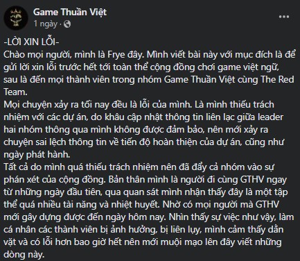 Nhóm dịch game nổi tiếng The Red Team 'bóc phốt' đối tác cũ vì cướp công trắng trợn