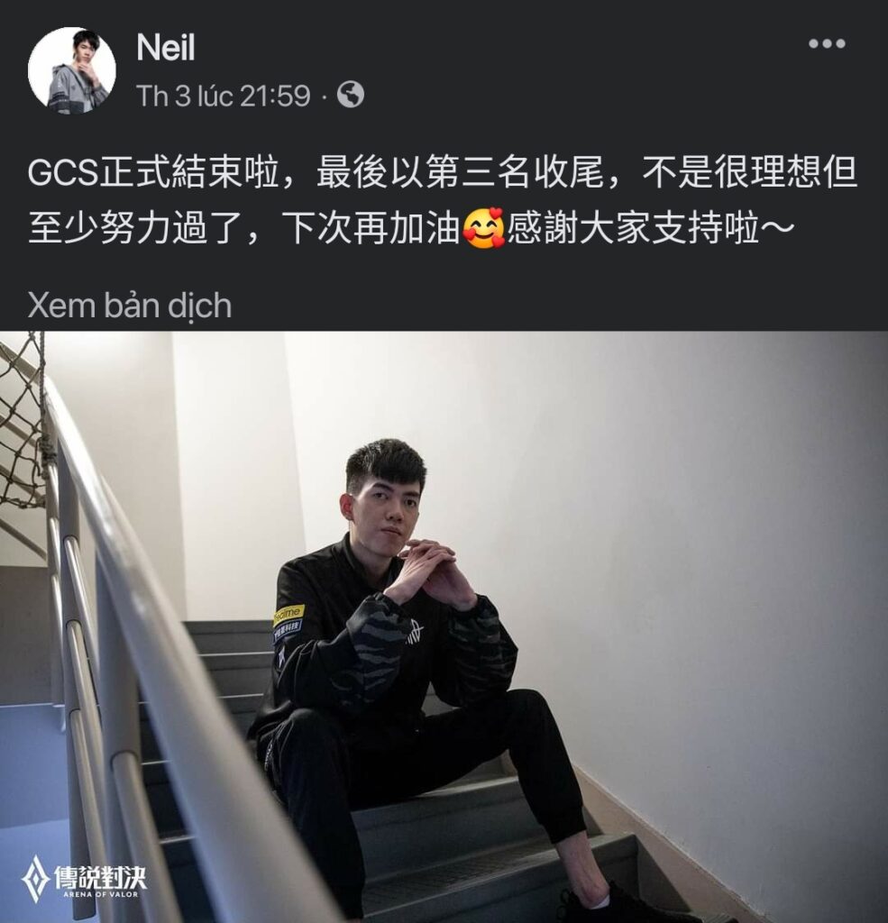 LQM: Hậu GCS, Neil gửi lời cảm ơn tới người hâm mộ, fan bất ngờ 'réo tên' ADC