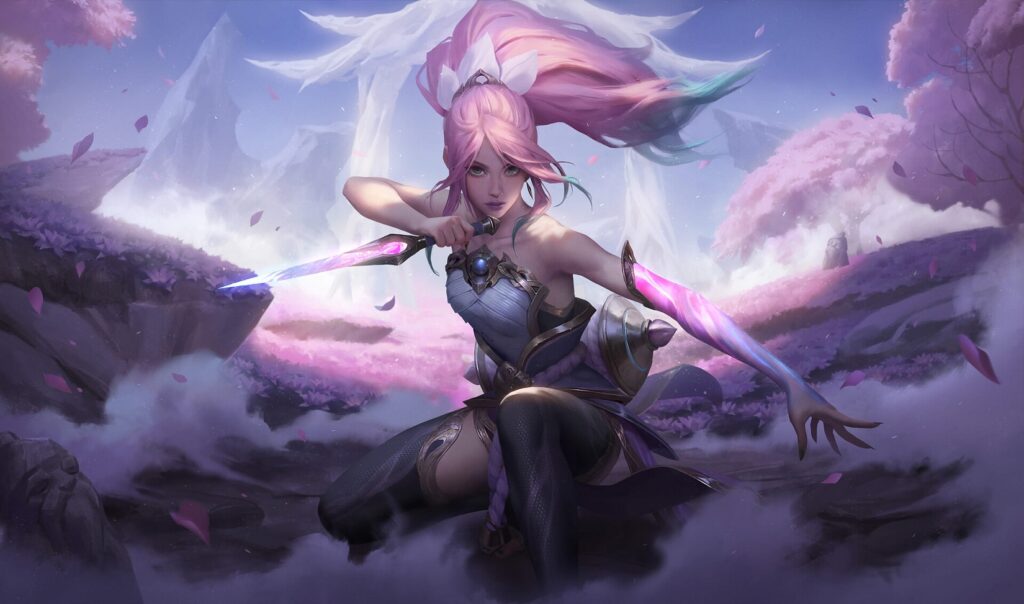 LMHT Xuất hiện nhiều splash art Hoa Linh Lục Địa người hâm mộ phát cuồng  vì Irelia quá xinh đẹp  ONE Esports Vietnam