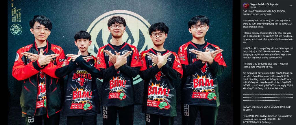 Cập nhật thông tin visa SGB: Các thành viên thi đấu đều đã có thể tham gia vòng play-in Kết quả xin visa đợt 1 SGB CKTG 2022