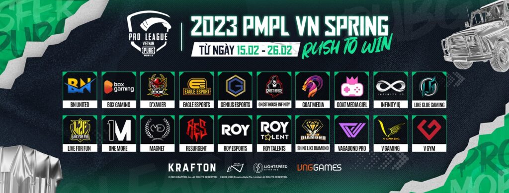 PUBG Mobile: Giải đấu PMPL Việt Nam Mùa Xuân 2023 chính thức khởi tranh PUBG Mobile