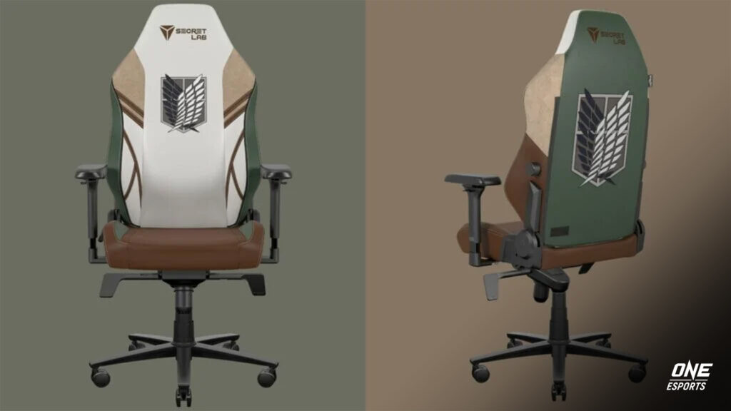 Trở nên cực kỳ quyền lực với mẫu ghế gaming Attack on Titan của nhà Secretlab