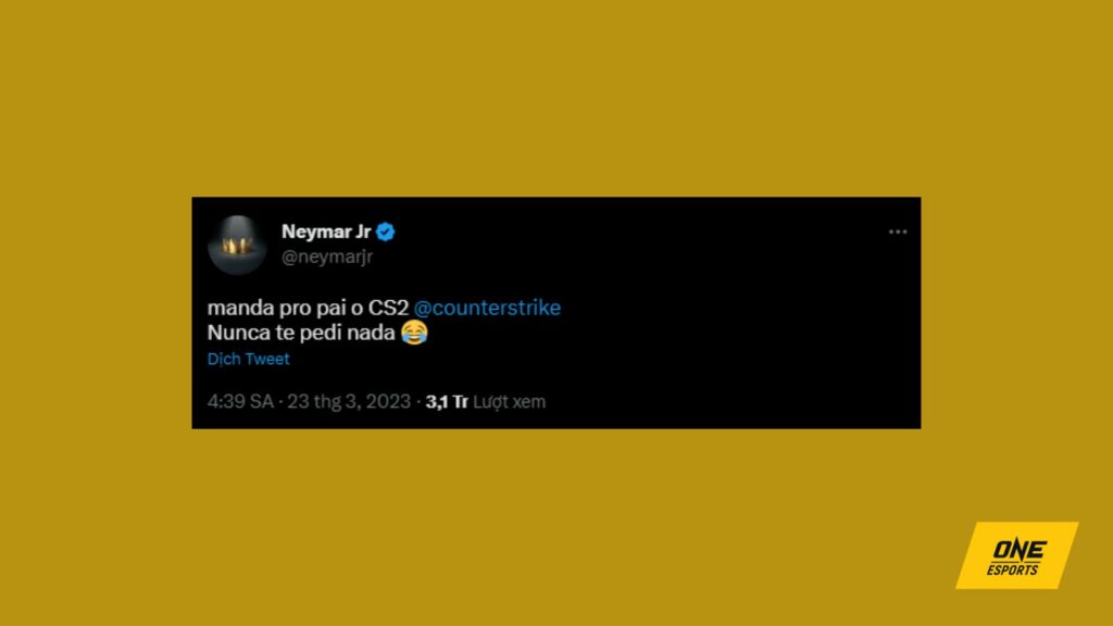 Ngay cả Neymar cũng bị Valve 'bỏ rơi', không cho chơi thử bản beta của Counter-Strike 2