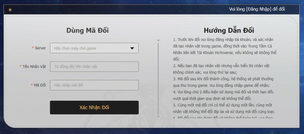 Honkai Star Rail: Tổng hợp giftcode