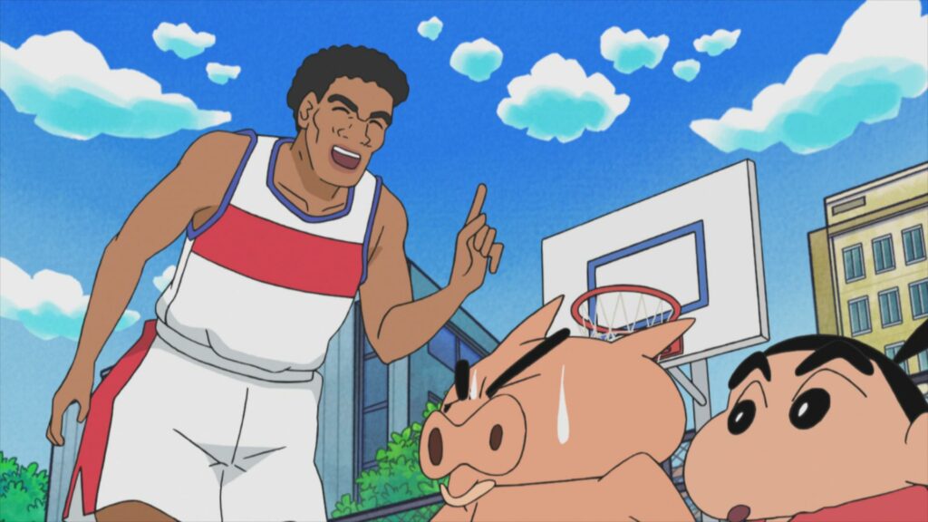 Anime: Ngôi sao Los Angeles Lakers bất ngờ xuất hiện trong Shin Cậu bé bút chì, giải cứu thế giới bằng một cú Slam Dunk