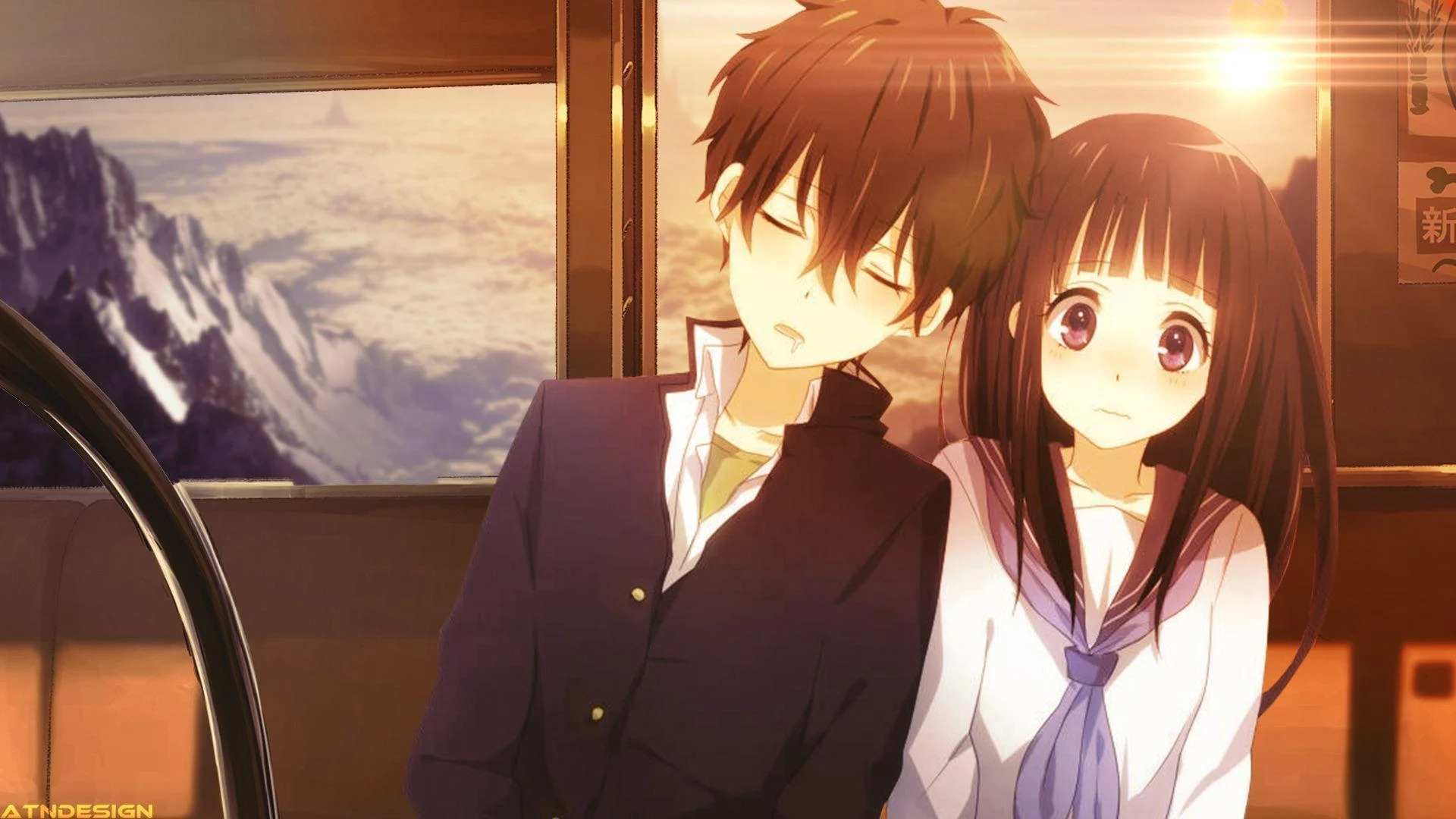 Anime cute couple images