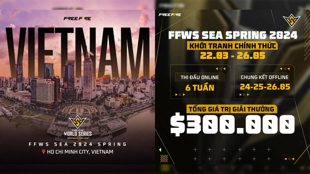 Chung Kết của Free Fire World Series SEA 2024 Spring sẽ được tổ chức