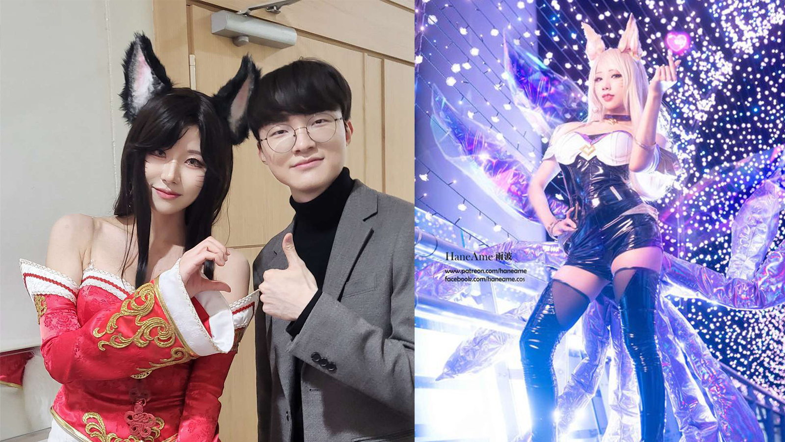 Coser nóng bỏng HaneAme cosplay tướng tủ để cổ vũ cho idol Faker, Quỷ vương  có né nổi pha Hôn Gió này? | ONE Esports Vietnam