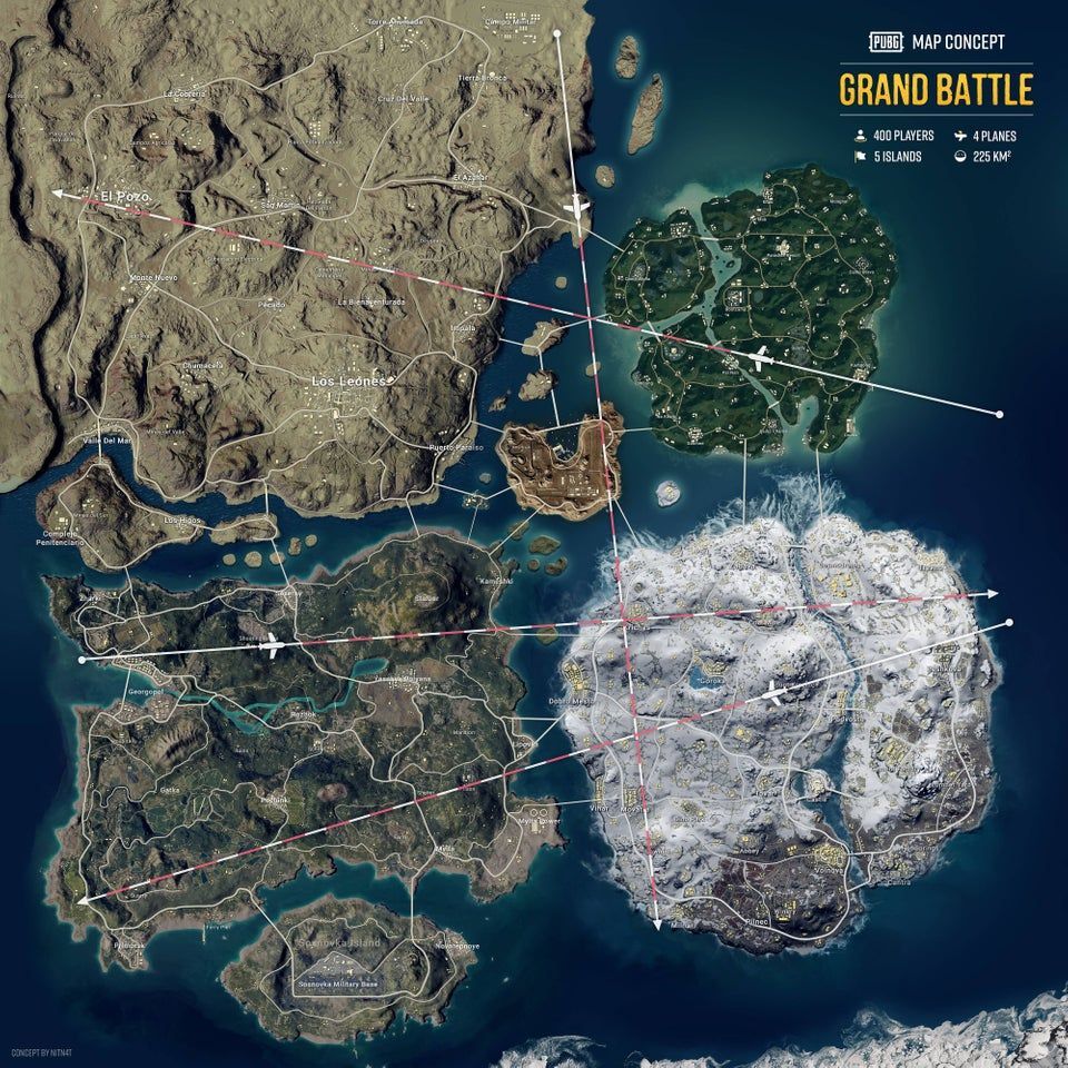 Xuất hiện ý tưởng map PUBG 