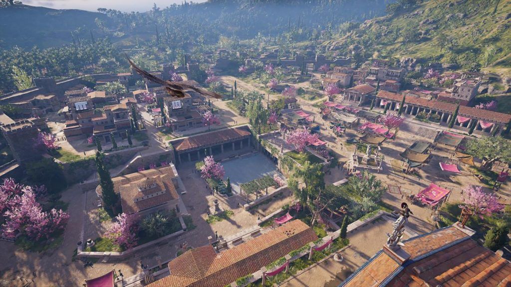 Không được đi tham quan, thầy giáo cho học sinh trải nghiệm khung cảnh Hy lạp qua tựa game Assassin's Creed: Odyssey