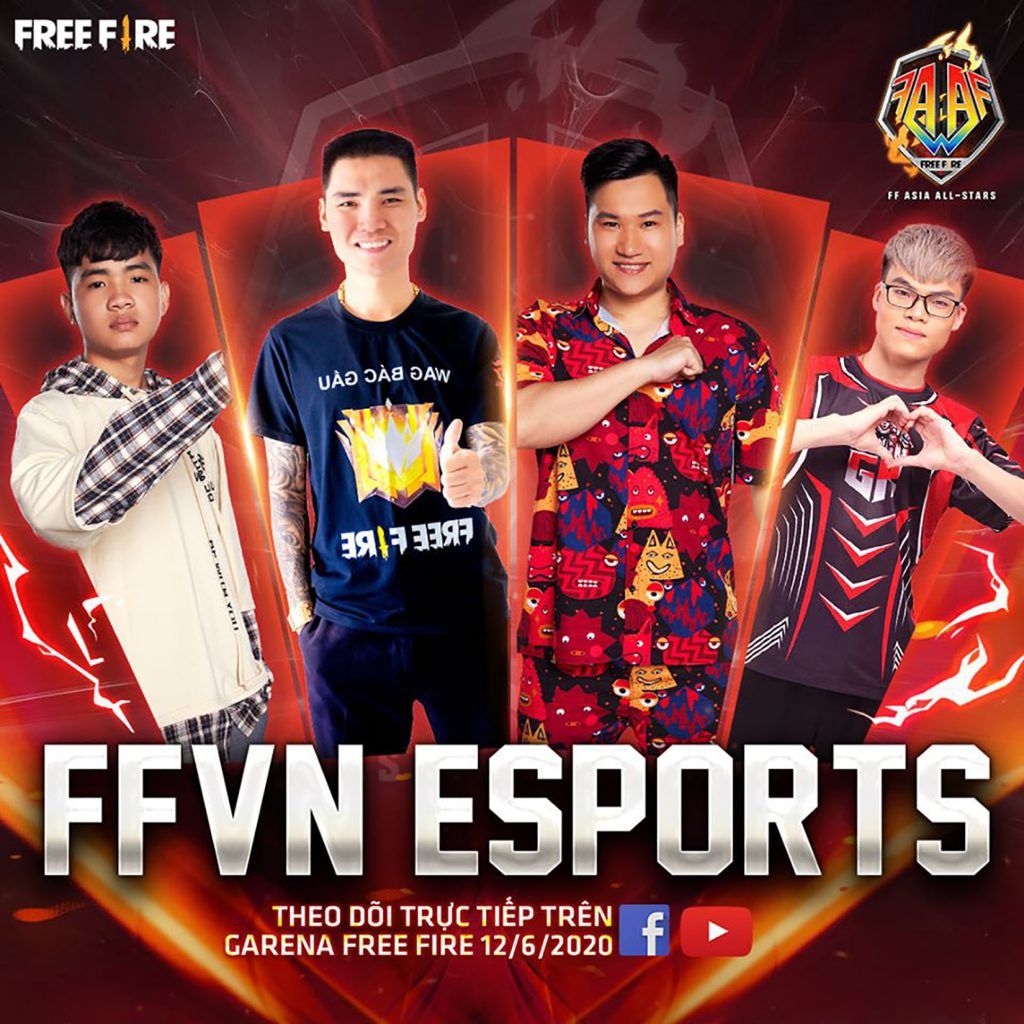 Free Fire: Những gương mặt streamer của Việt Nam tham dự Free Fire All-Star Asia 2020 chính thức lộ diện