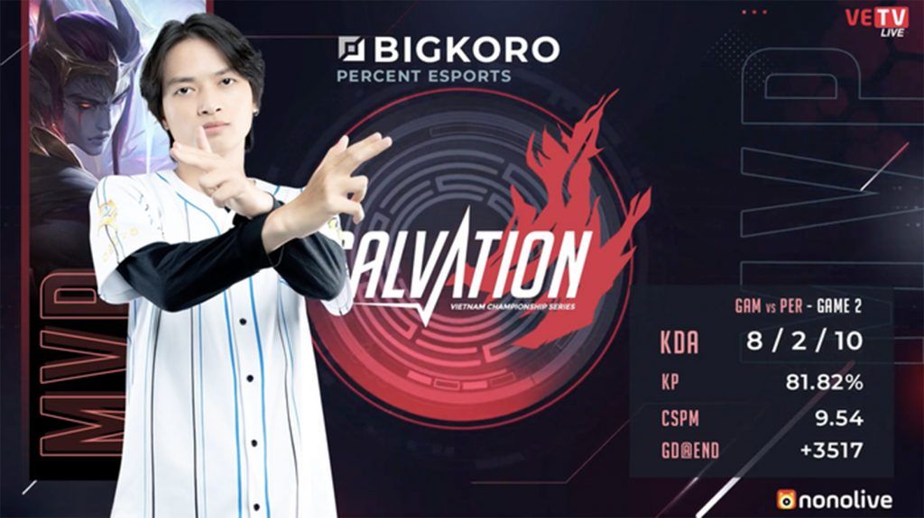 VCS Mùa Hè 2020 - Tuần 2: Đánh bại GAM với tỷ số 2-0, Percent Esports xứng danh 'kẻ diệt khổng lồ'